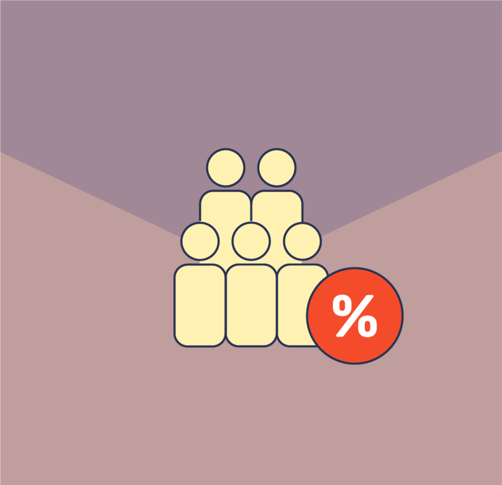 Icona promozione gruppo viaggi in bicicletta Girolibero – sconto riservato ai gruppetti